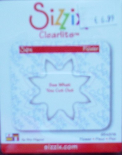 Sizzix clearlits flower